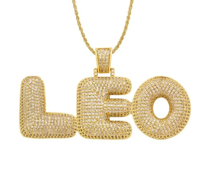Custom Name Bubble Letters Pendant