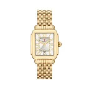 Deco Madison Mid 18K Gold Diamond Dial Watch, 31mm
