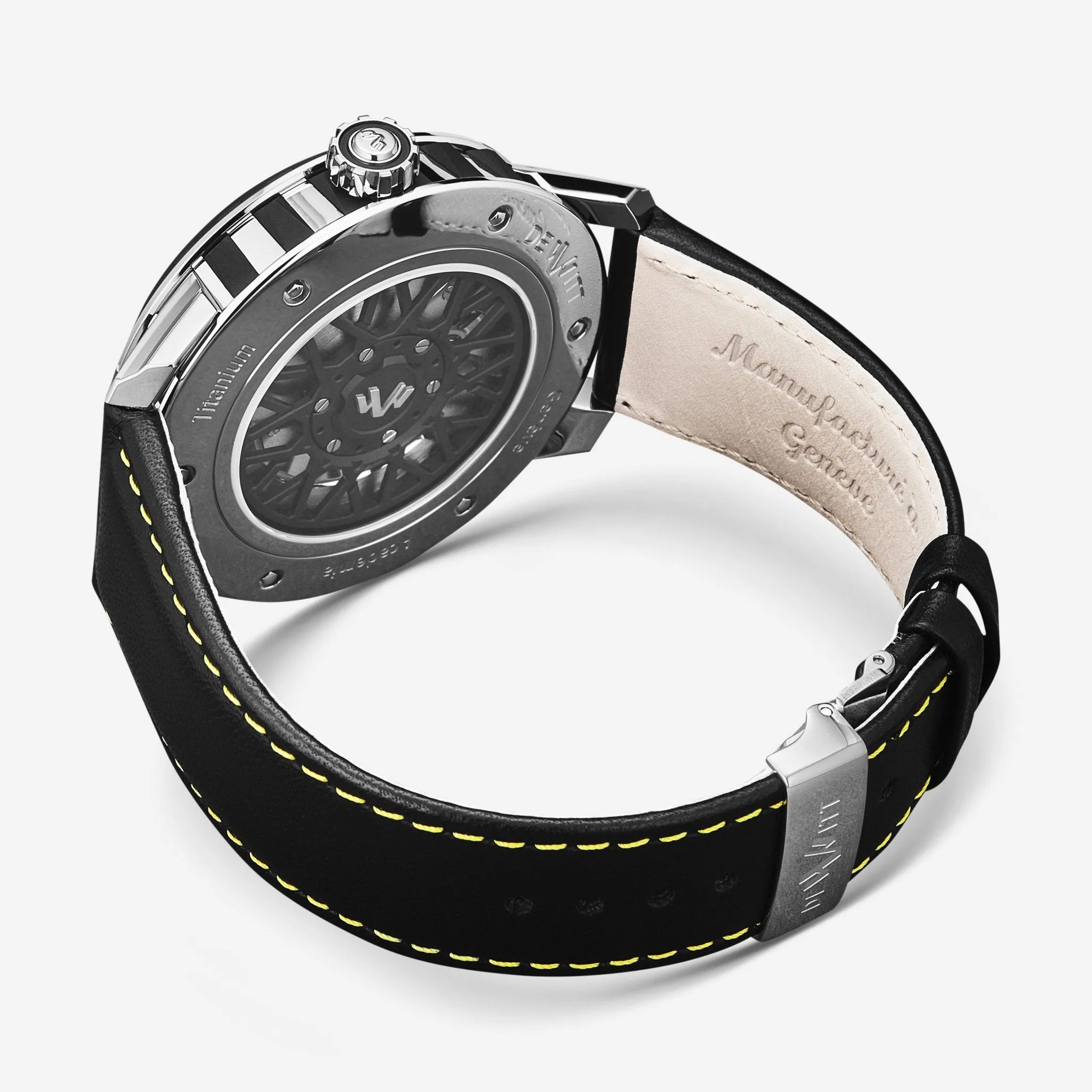 DeWitt Academia Slide Black Titanium Automatic Men's Watch AC.SLD.005 RPB