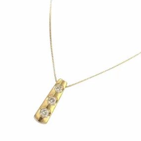 Diamond 0.31ct Necklace 18K K18 YG Yellow Gold 750 AVCSC1271