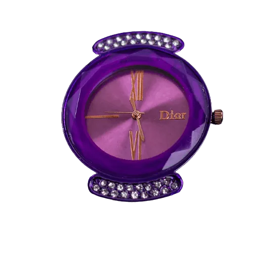 Diamond Shape Dial With Magnetic Chain Women Watch
