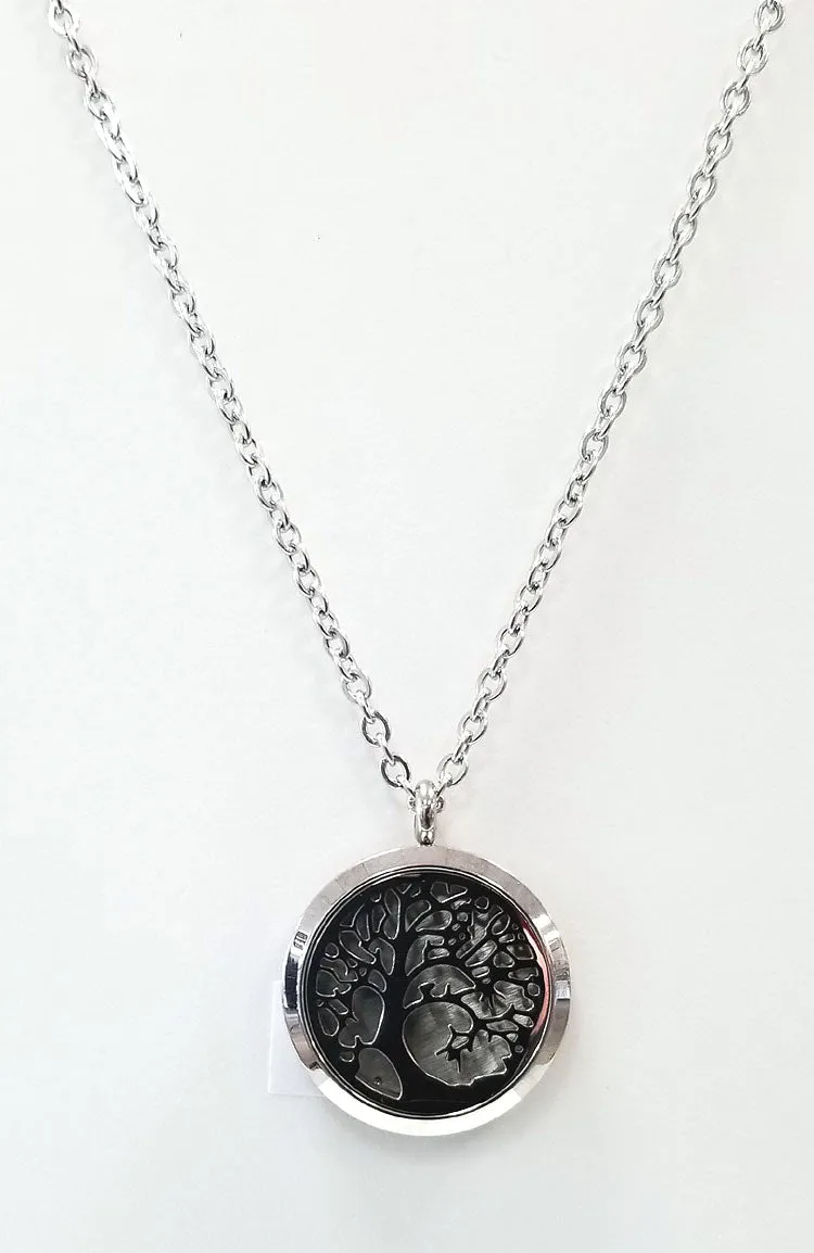 Diffuser Necklace - Tree of Life (Silver)