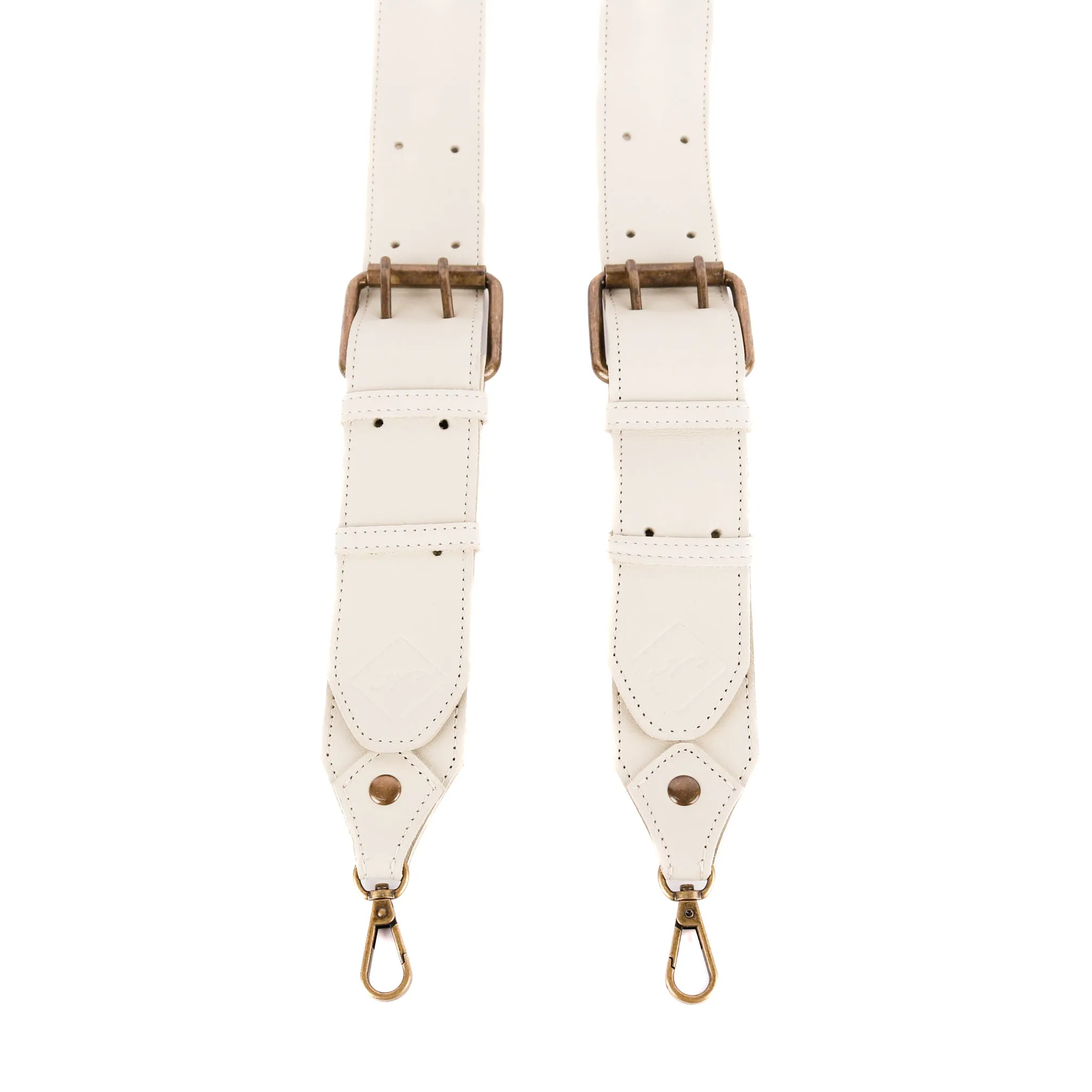 DOUBLE BUCKLE BACKPACK STRAP SET - BONE