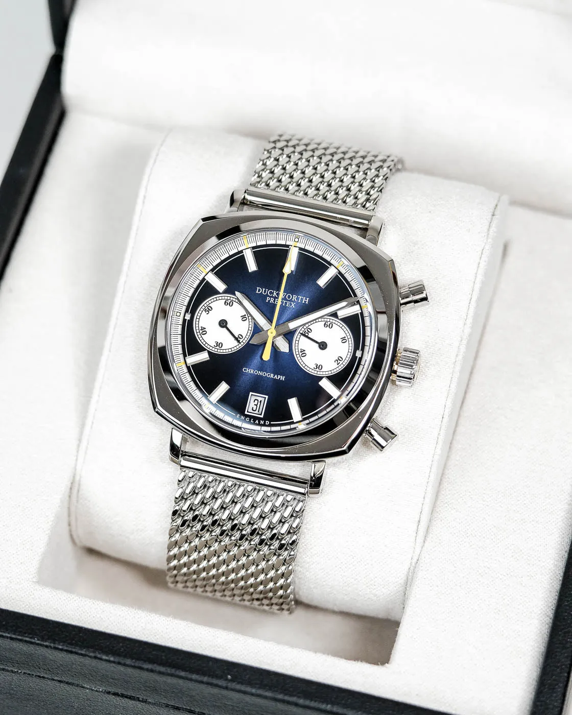 Duckworth Prestex 42 Blue Sunburst Mesh Bracelet