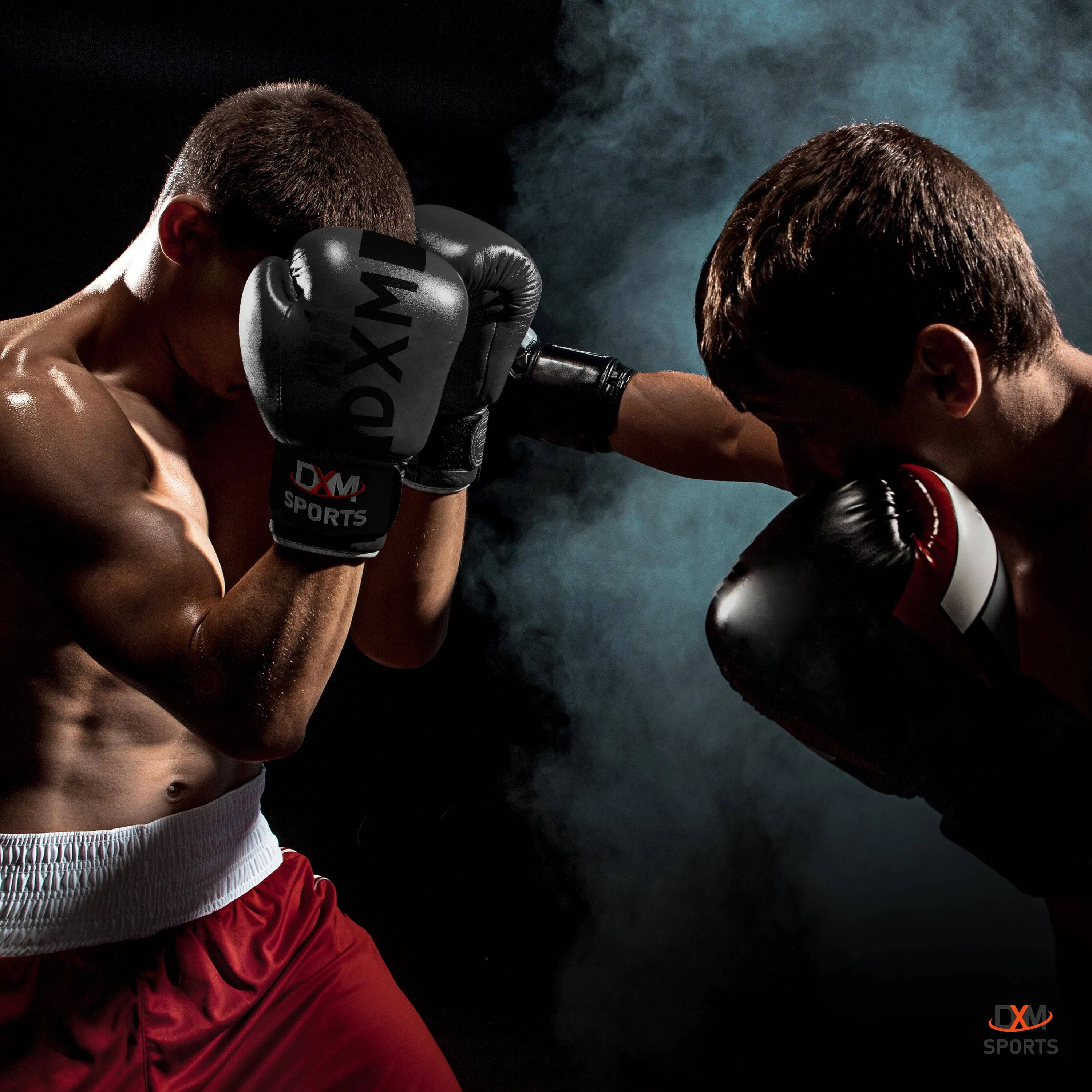 DXM Premium Boxing Gloves for Men & Women - Full Black
