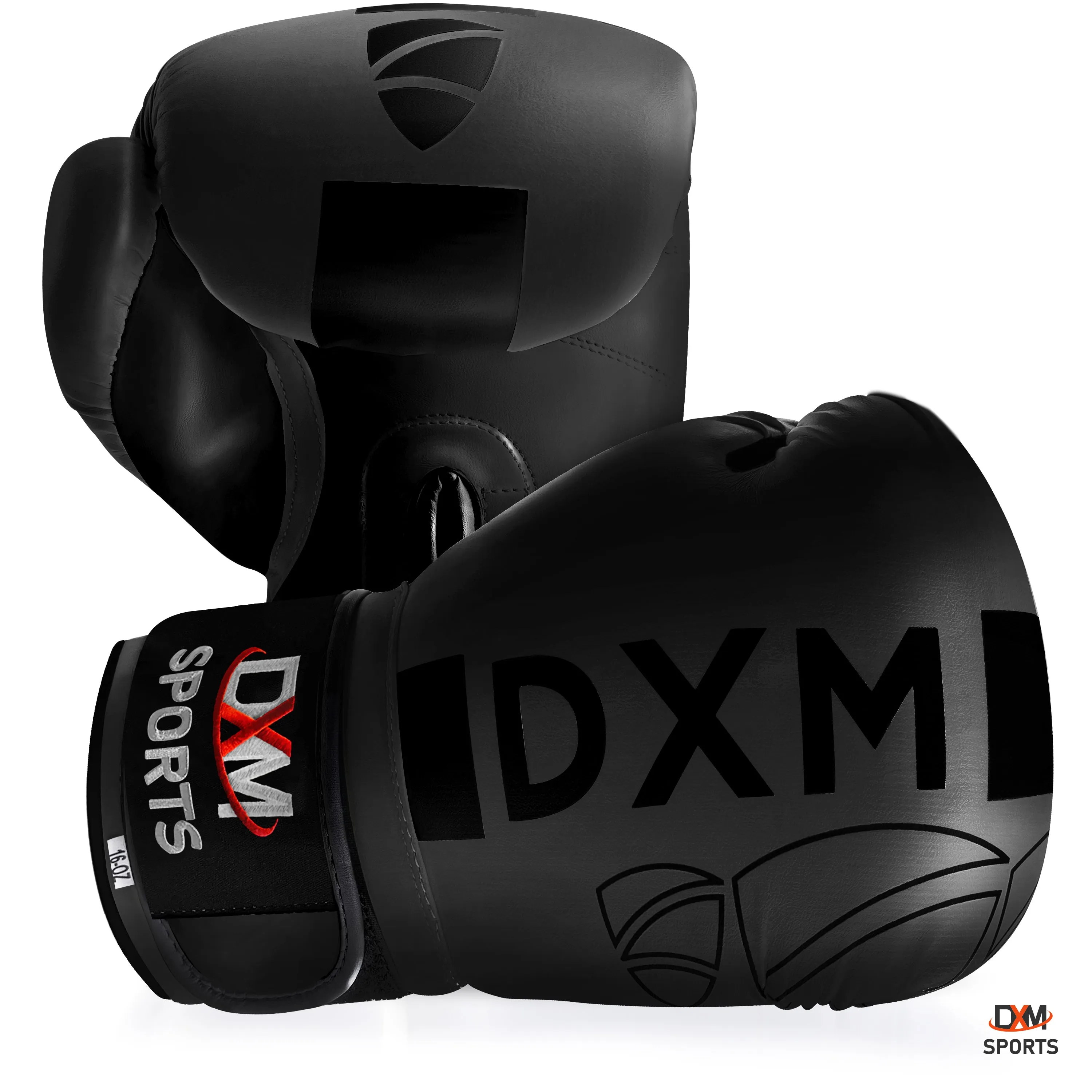 DXM Premium Boxing Gloves for Men & Women - Full Black