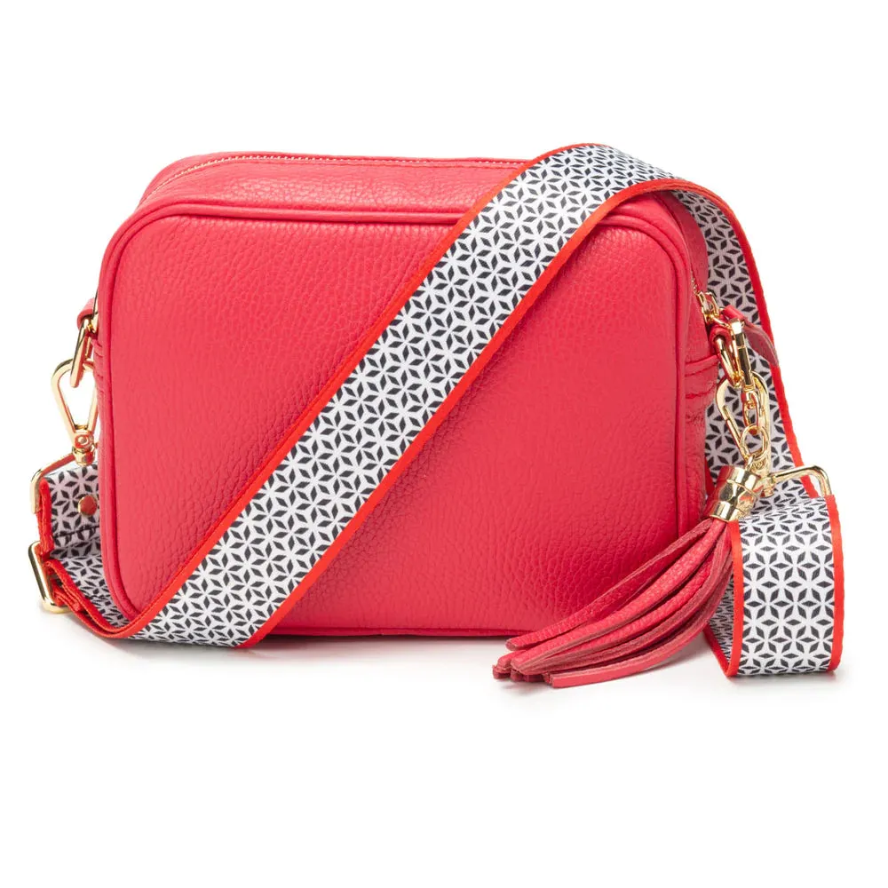 Elie Beaumont Crossbody Strap Black Motif