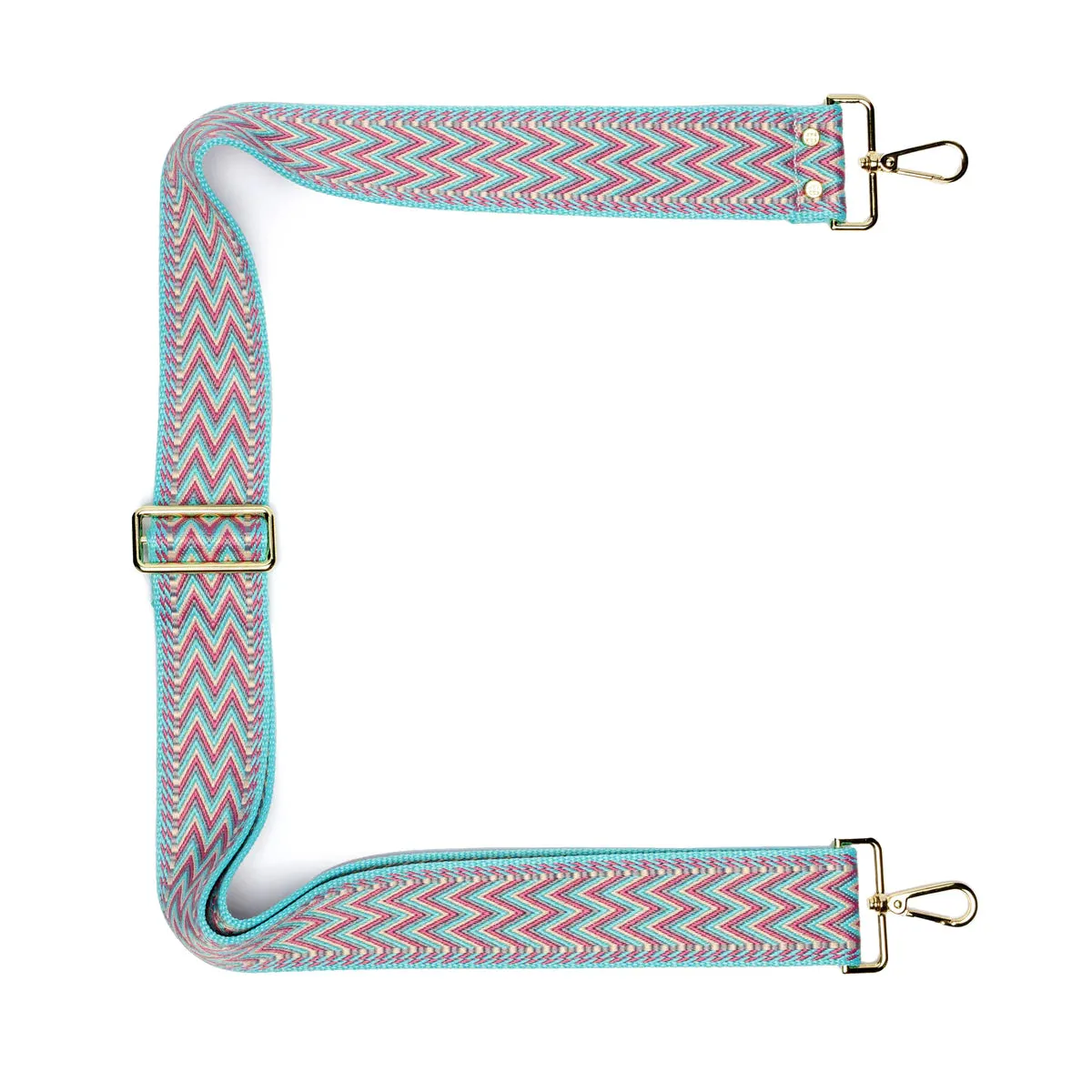 Elie Beaumont Crossbody Strap in Aqua Grecian