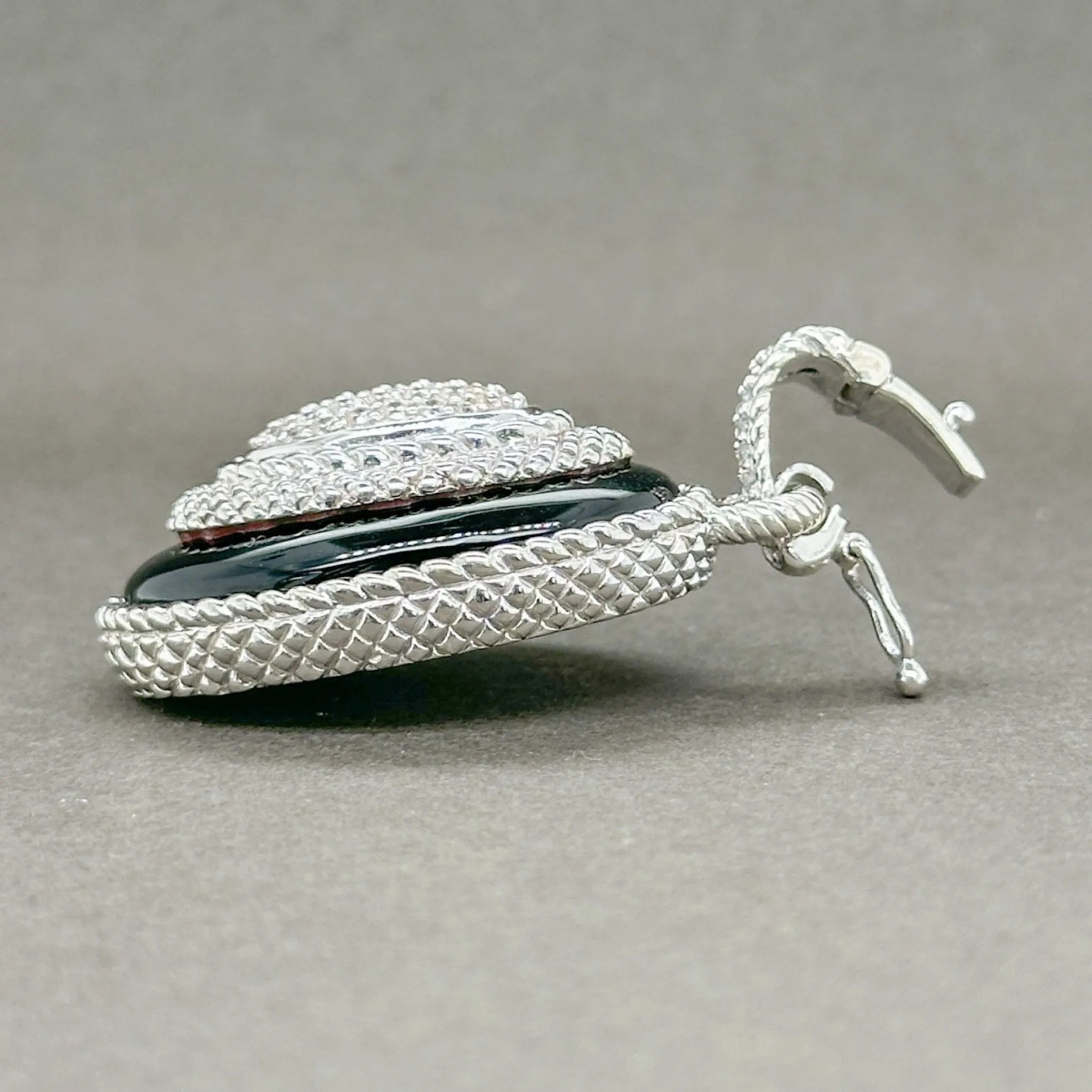 Estate Judith Ripka SS CZ Enhancer Pendant