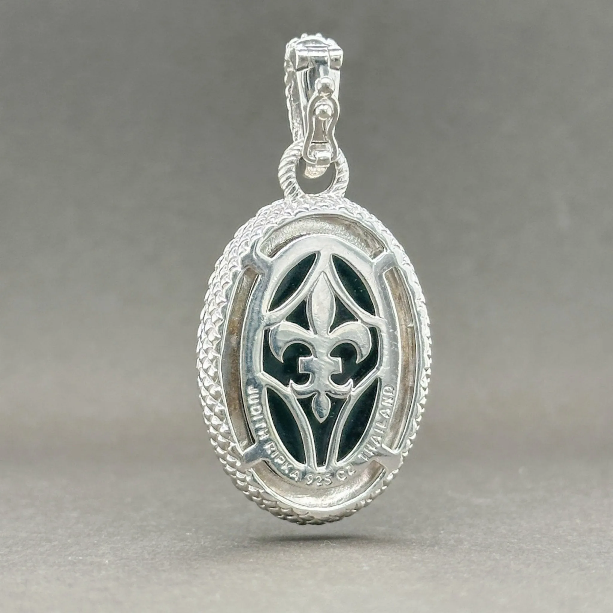 Estate Judith Ripka SS CZ Enhancer Pendant