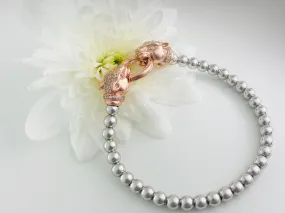 Exquisite Silver Designer Panther bracelet.