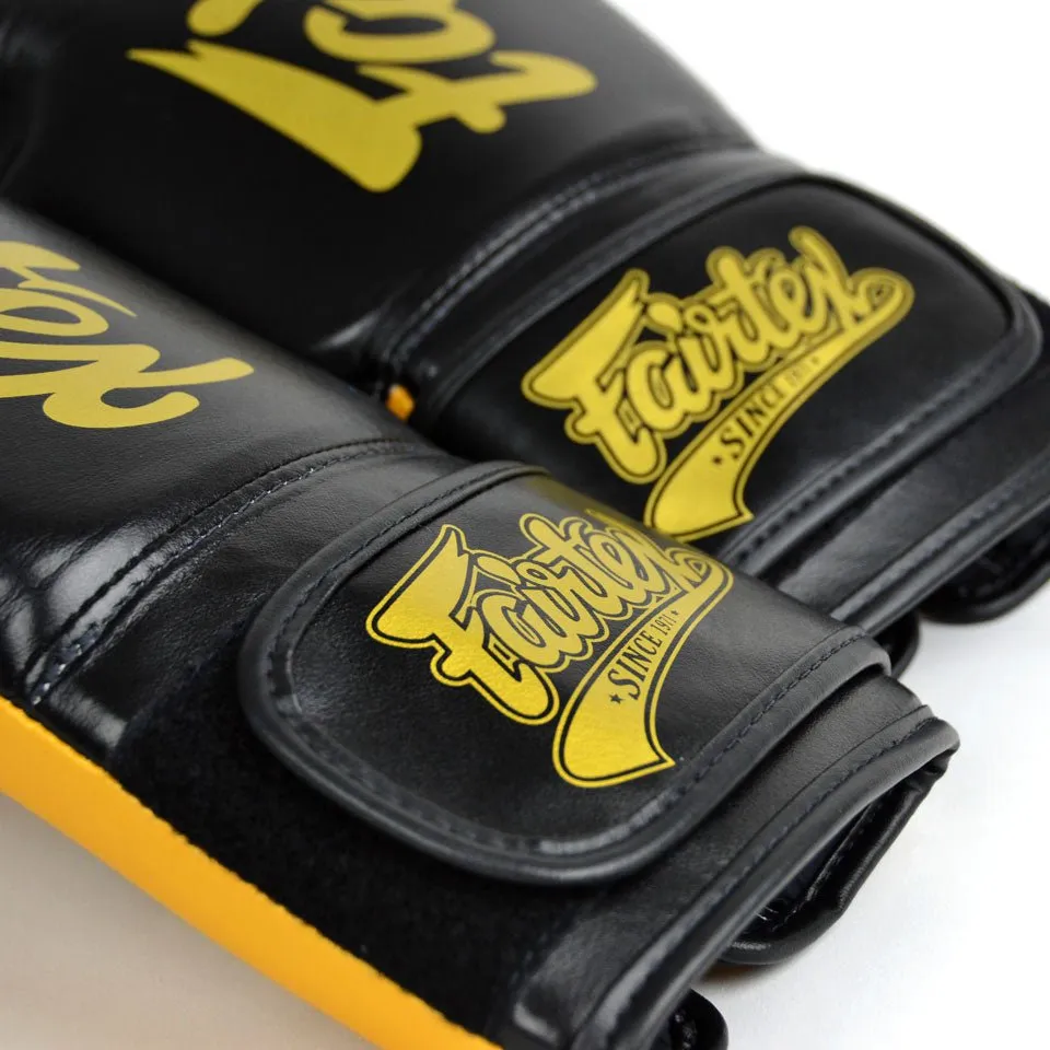 Fairtex BGV18 Super Sparring Boxing Gloves - Black/Gold