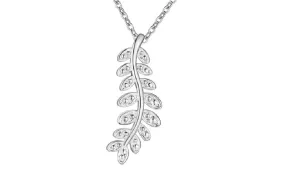 Fashion Silver Plated Plant style Pendant Necklace