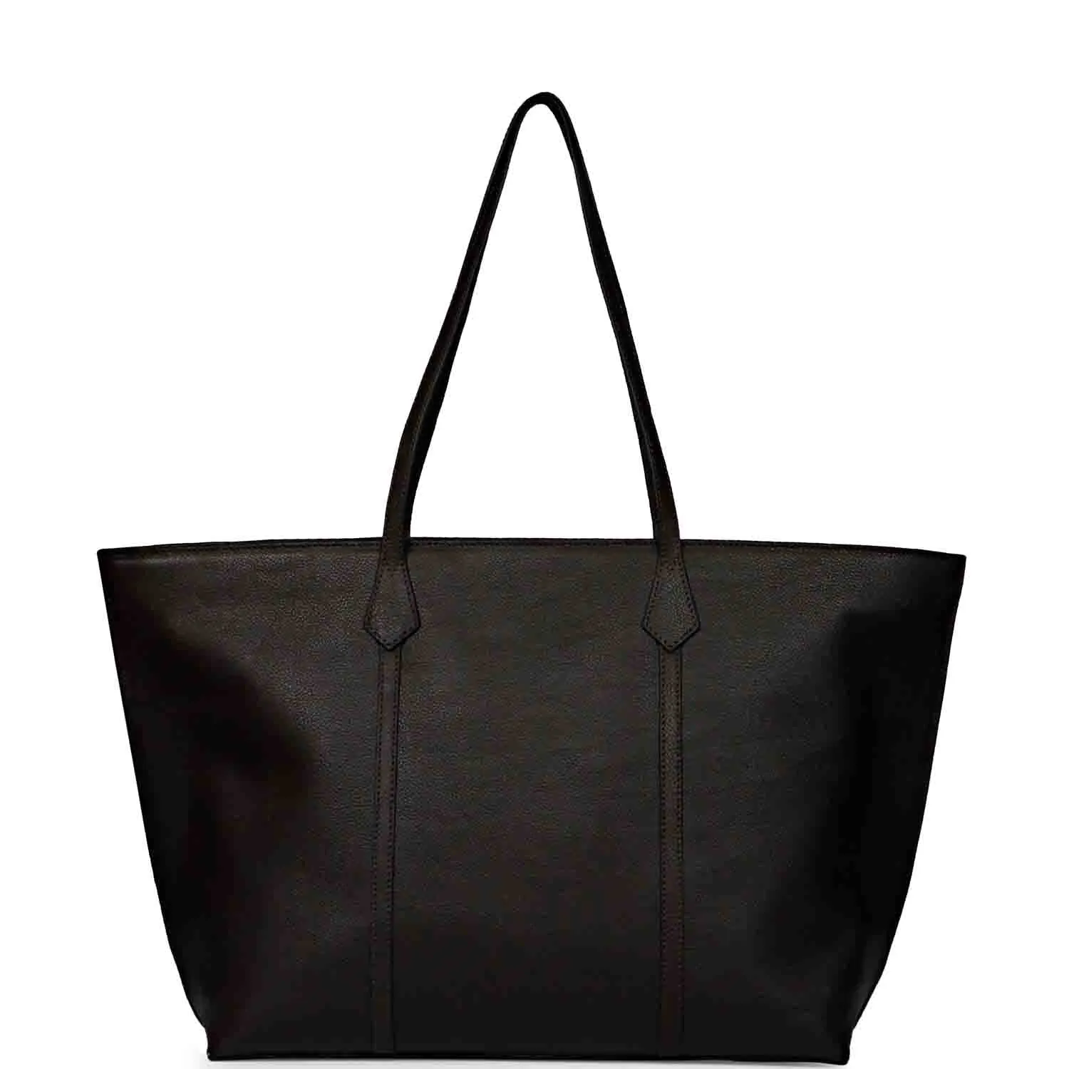 Favore Black Womens  Leather Structured Shoulder Bag