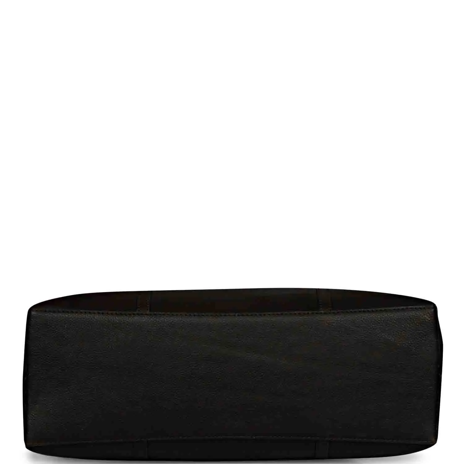 Favore Black Womens  Leather Structured Shoulder Bag