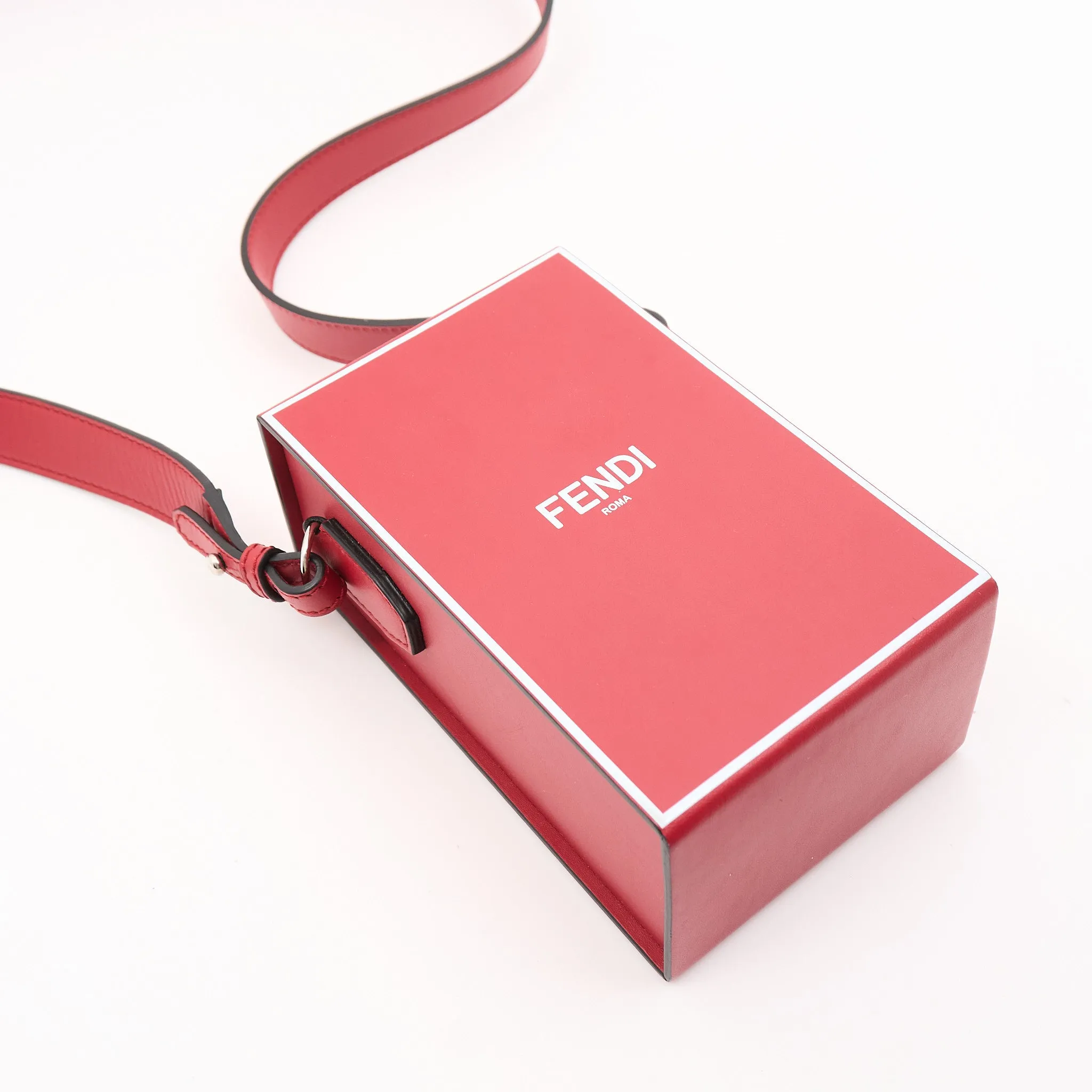 Fendi Dark Red Box Bag