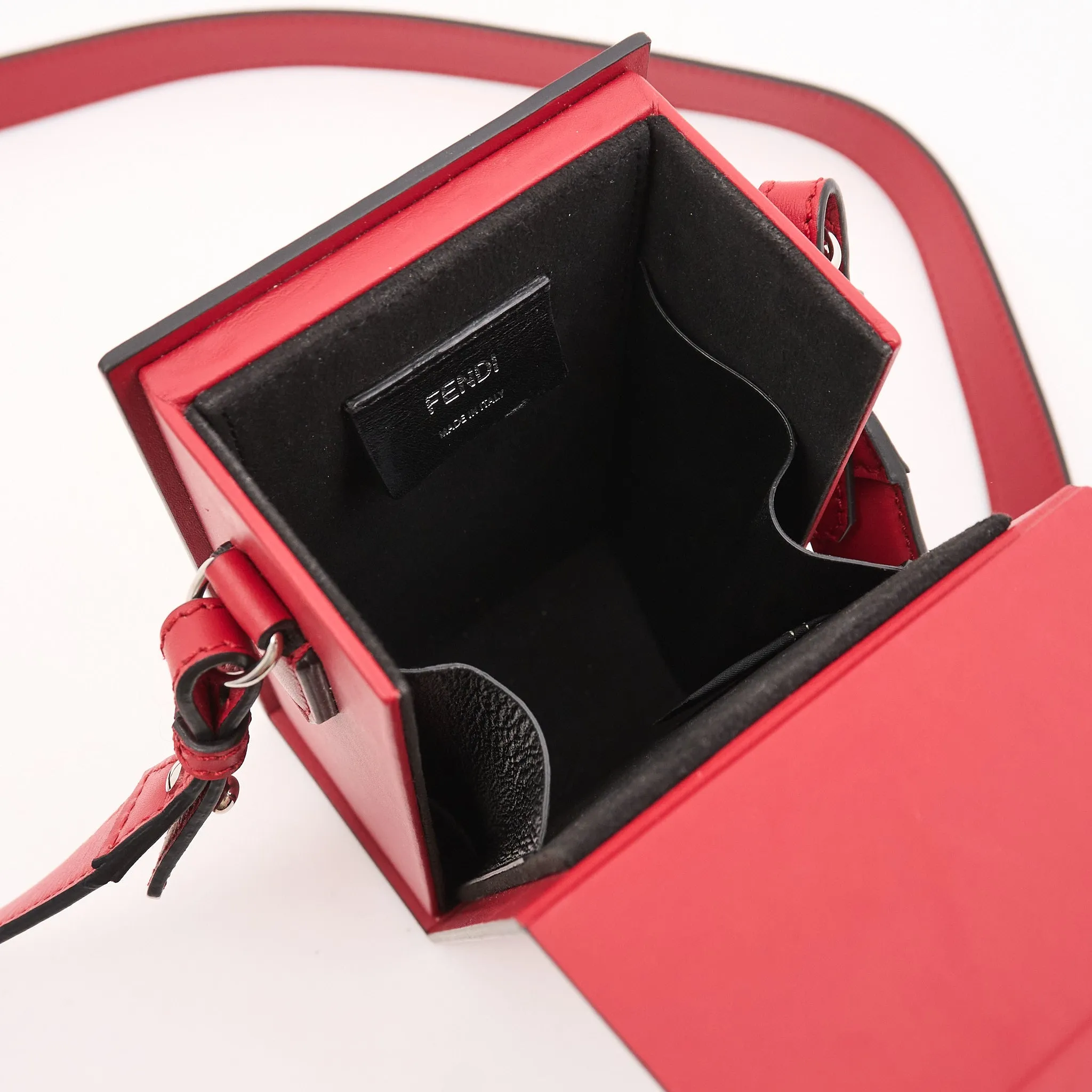 Fendi Dark Red Box Bag