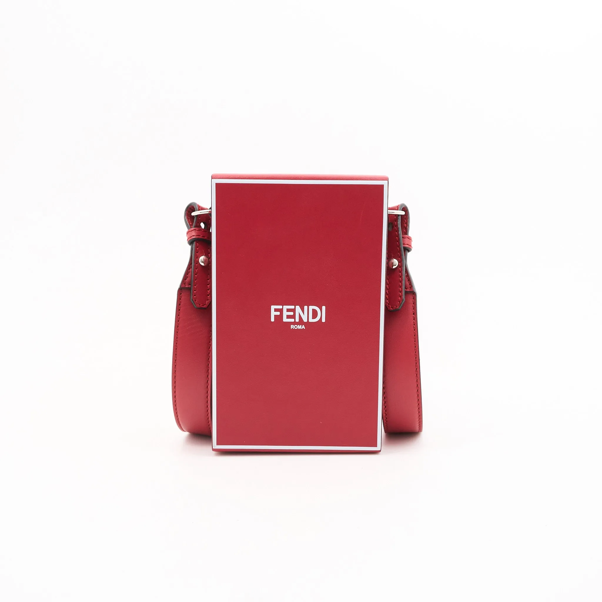 Fendi Dark Red Box Bag