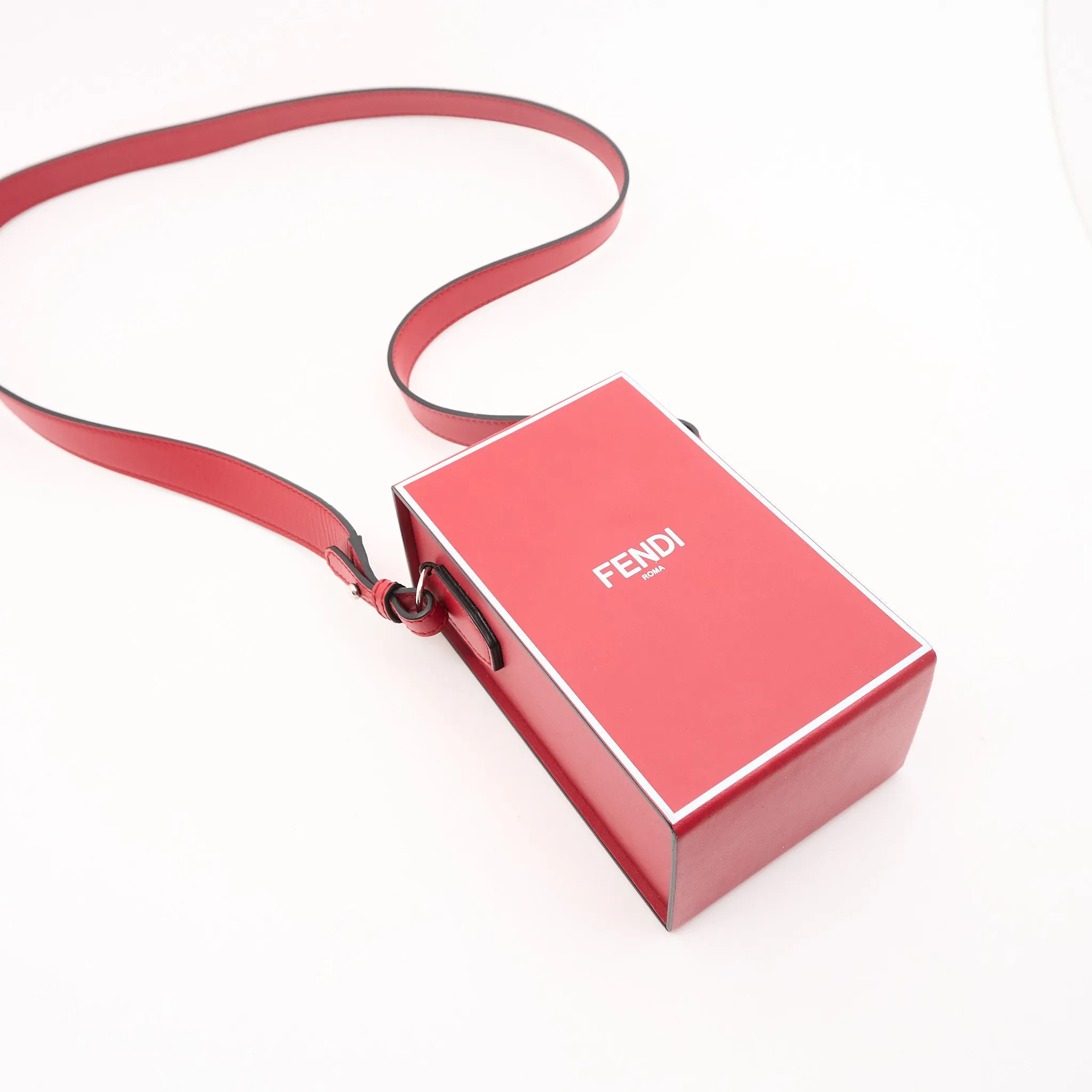 Fendi Dark Red Box Bag