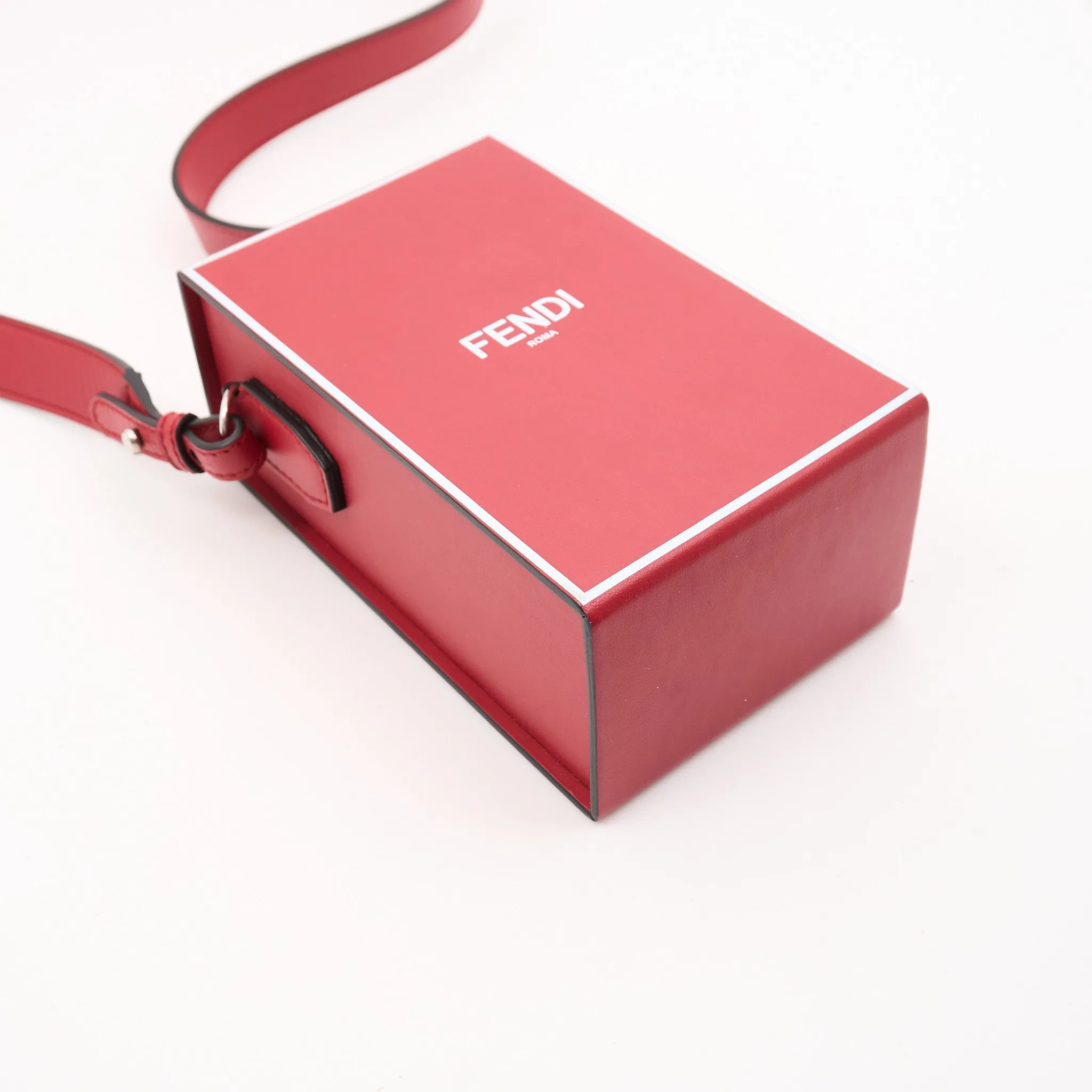 Fendi Dark Red Box Bag