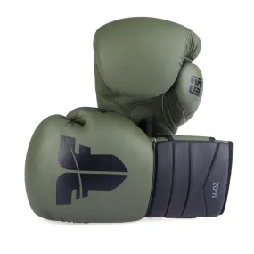 Fighter Sparring Boxing Gloves - khaki/black, FBG-002KB