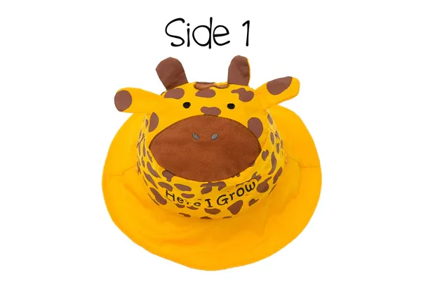 Flap Jack Kids Kids UPF50  Sun Hat - Giraffe/Zebra