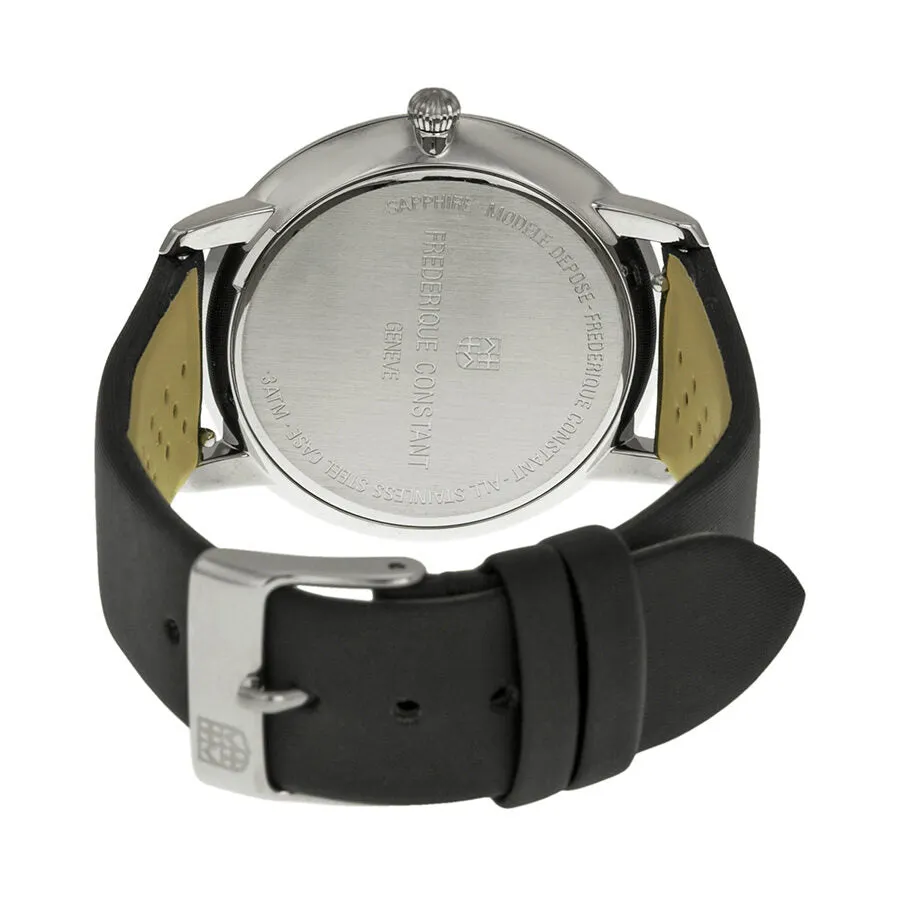 Frederique Constant Slim Line Black Dial Diamond Ladies Watch FC-220B4SD36