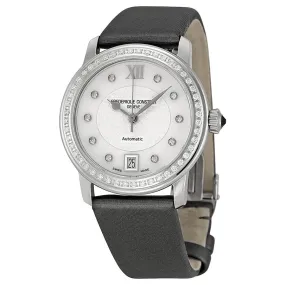 Frederique Constant Slimline Automatic Mother of Pearl Diamond Ladies Watch FC-303WHD2PD6