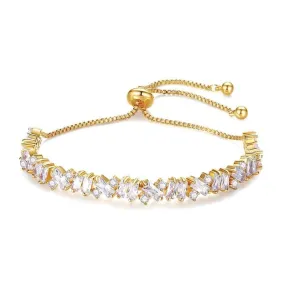 Gold Crystal Wedding Bracelet  7485