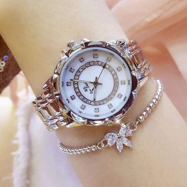 Golden Diamond Women's Elegant Luxury Watches