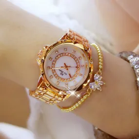 Golden Diamond Women's Elegant Luxury Watches