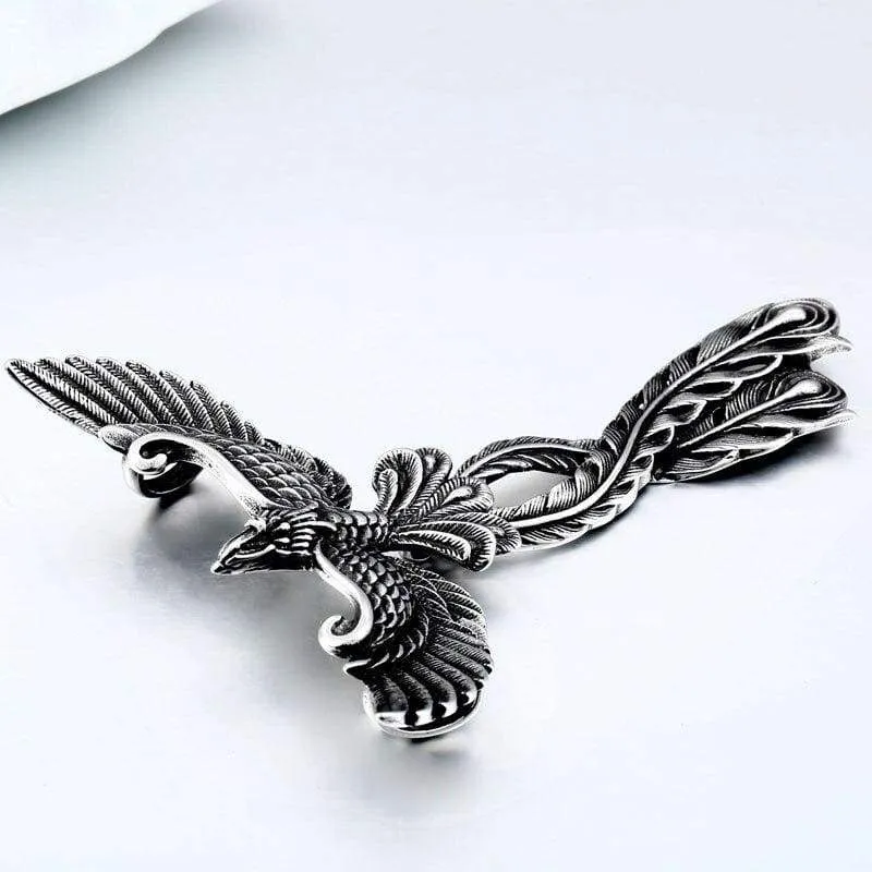 good detail 3D Phoenix Men necklace with pendant Stainless Steel Charm Choker bird Animal Jewelry