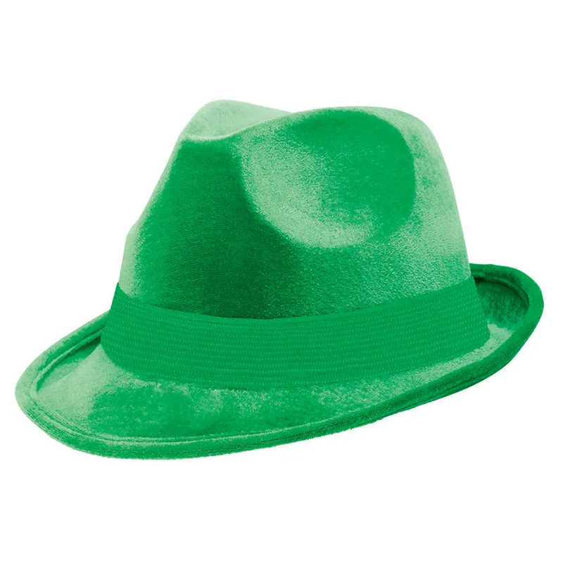 Green Fedora Hat