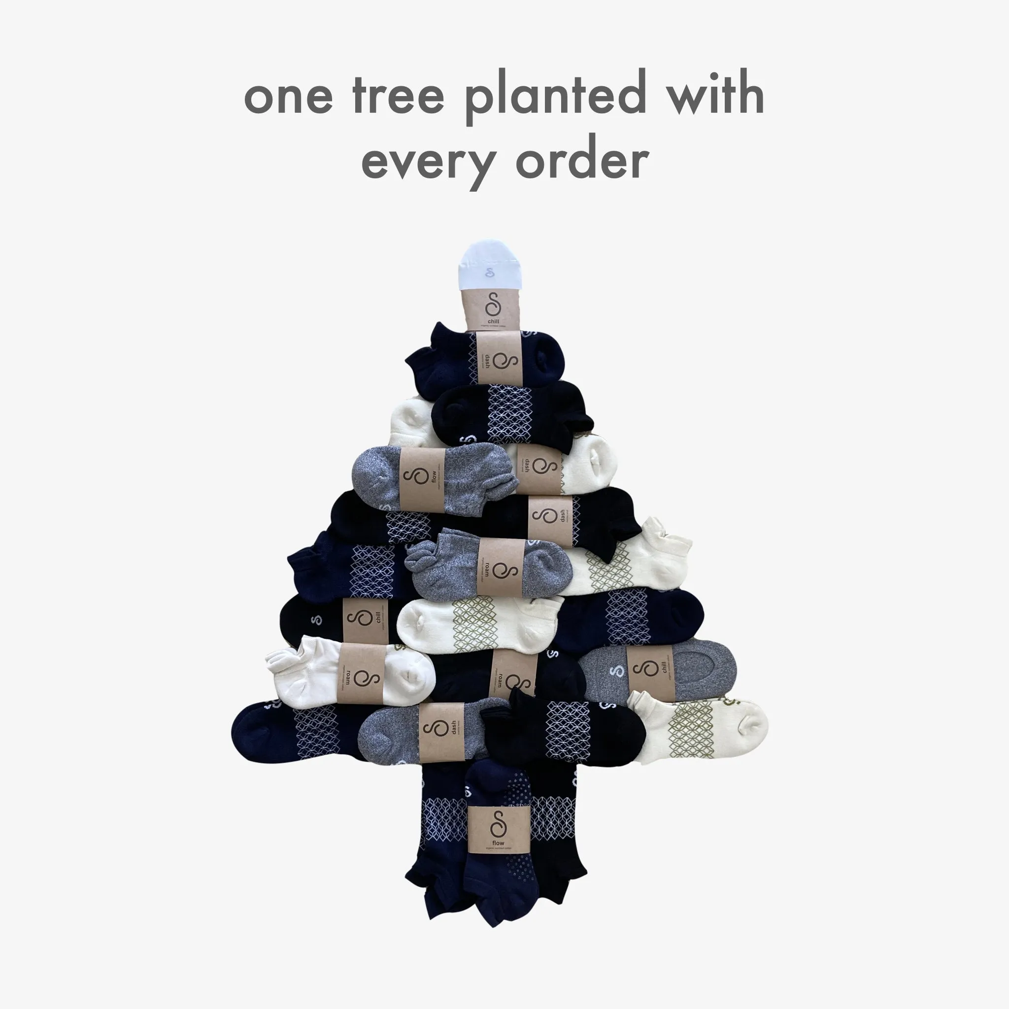 grip socks (crew) - organic combed cotton