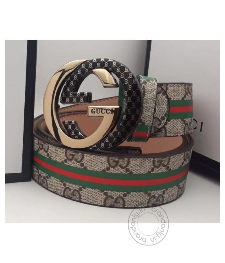 Gucci Multi Color RedLeather Men's Women's GC-GBM-01 Waist Belt for Man Woman or Girl Gold Black Circle GG Buckle Gift Belt