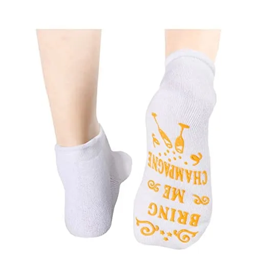 HAPPYPOP Funny Socks Silly Socks Crazy Socks with Funny Saying Champagne Socks Champagne Gifts for Women Men Gifts for Champagne Lovers