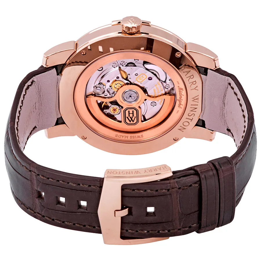 Harry Winston Midnight Automatic Silver Dial Men's Watch MIDABD42RR001