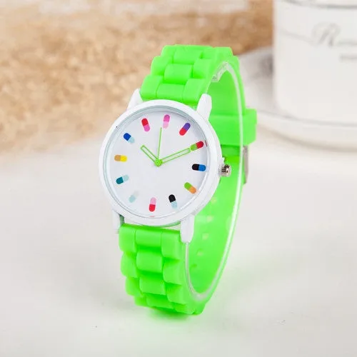 Hot Sale Women Watch Fashion Geneva Casual Watch Silicone Wristwatch Girls Women Men Quartz Watch Relogio Feminino Clocks