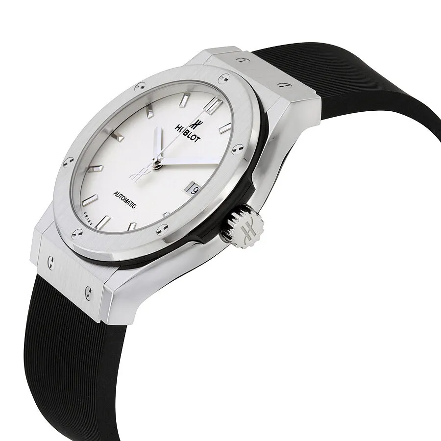 Hublot Classic Fusion Automatic White Dial Black Rubber Men's Watch 542NX2611RX 542.NX.2611.RX