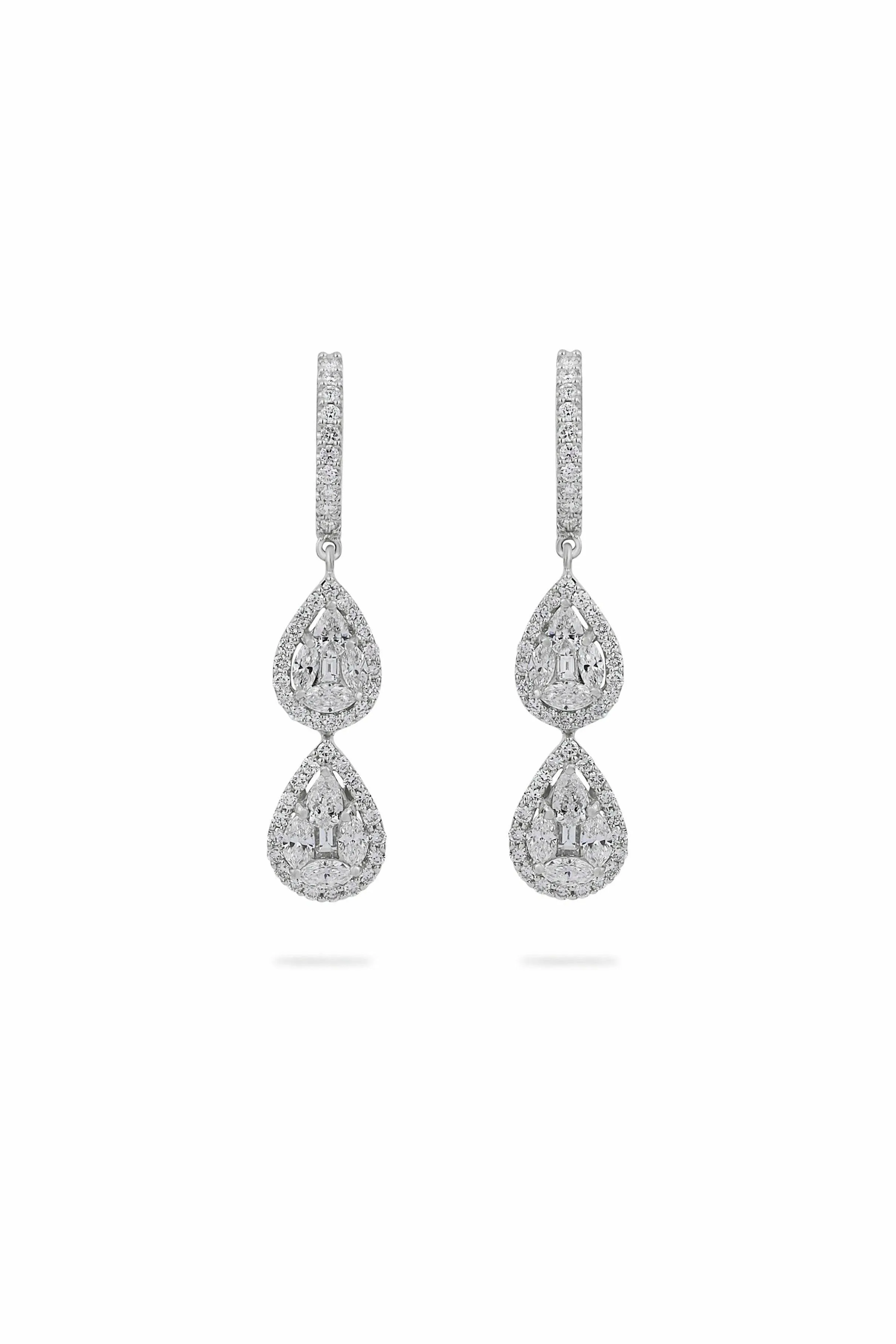 illusion double tear drop with halo