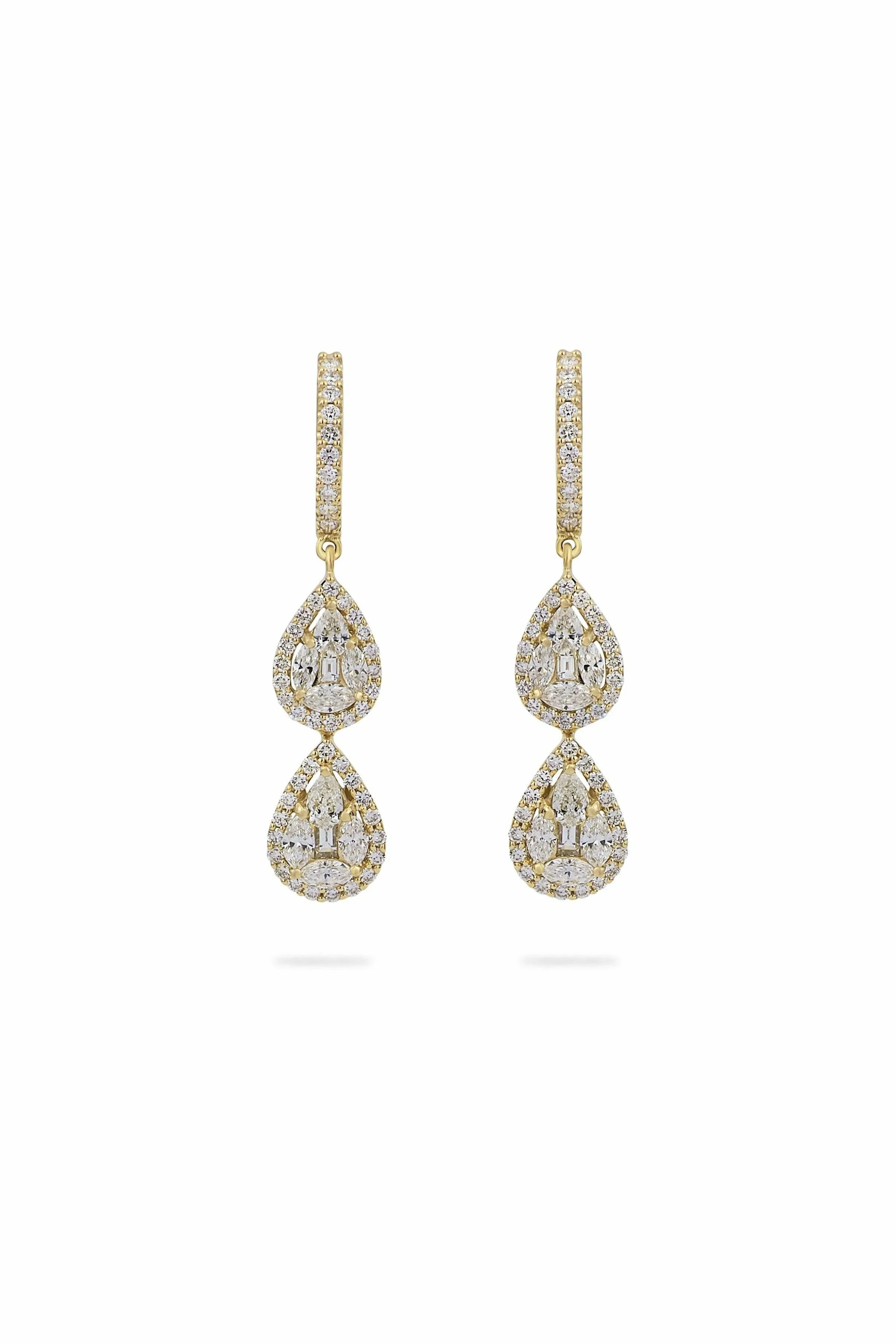 illusion double tear drop with halo