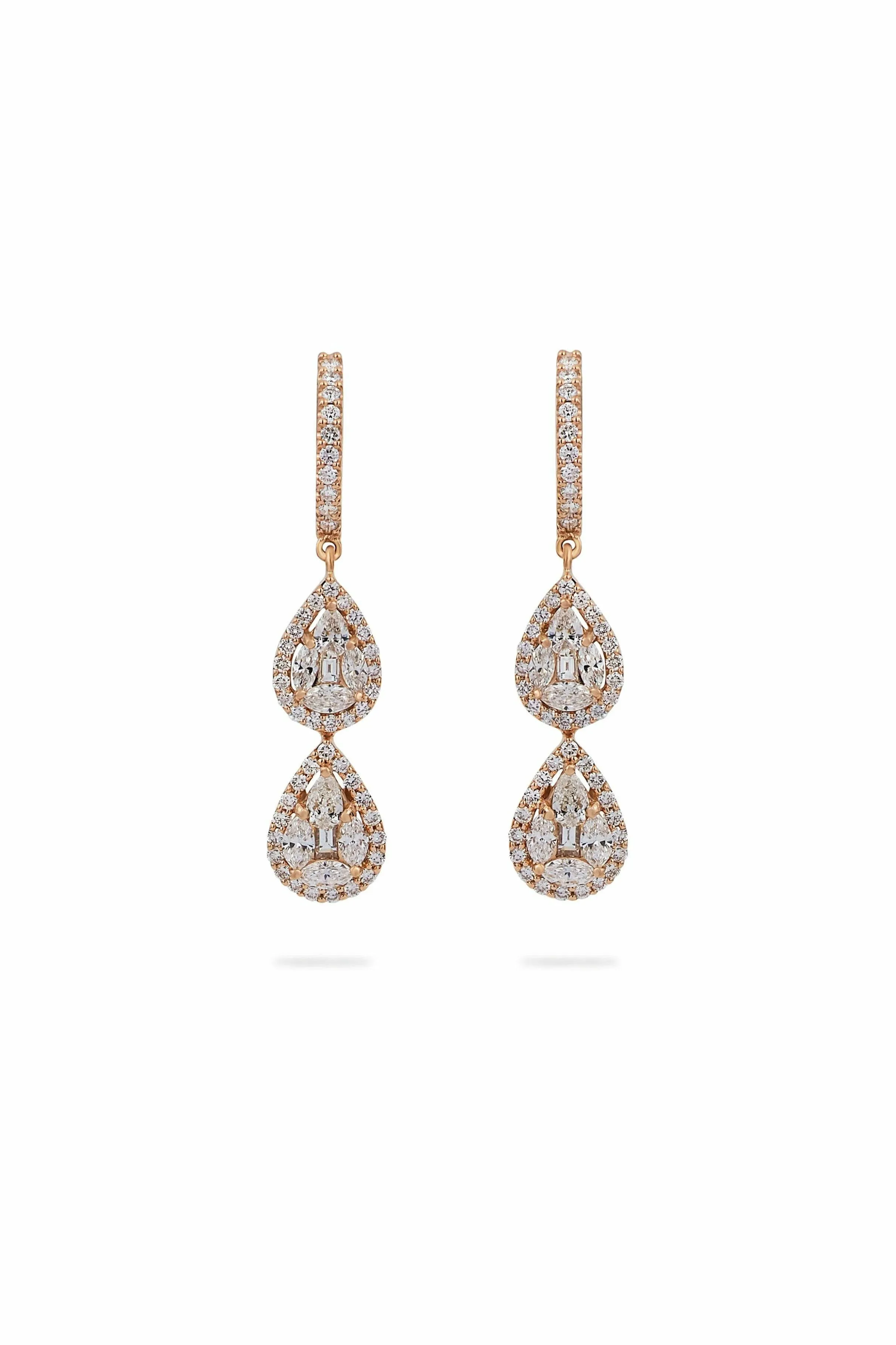 illusion double tear drop with halo