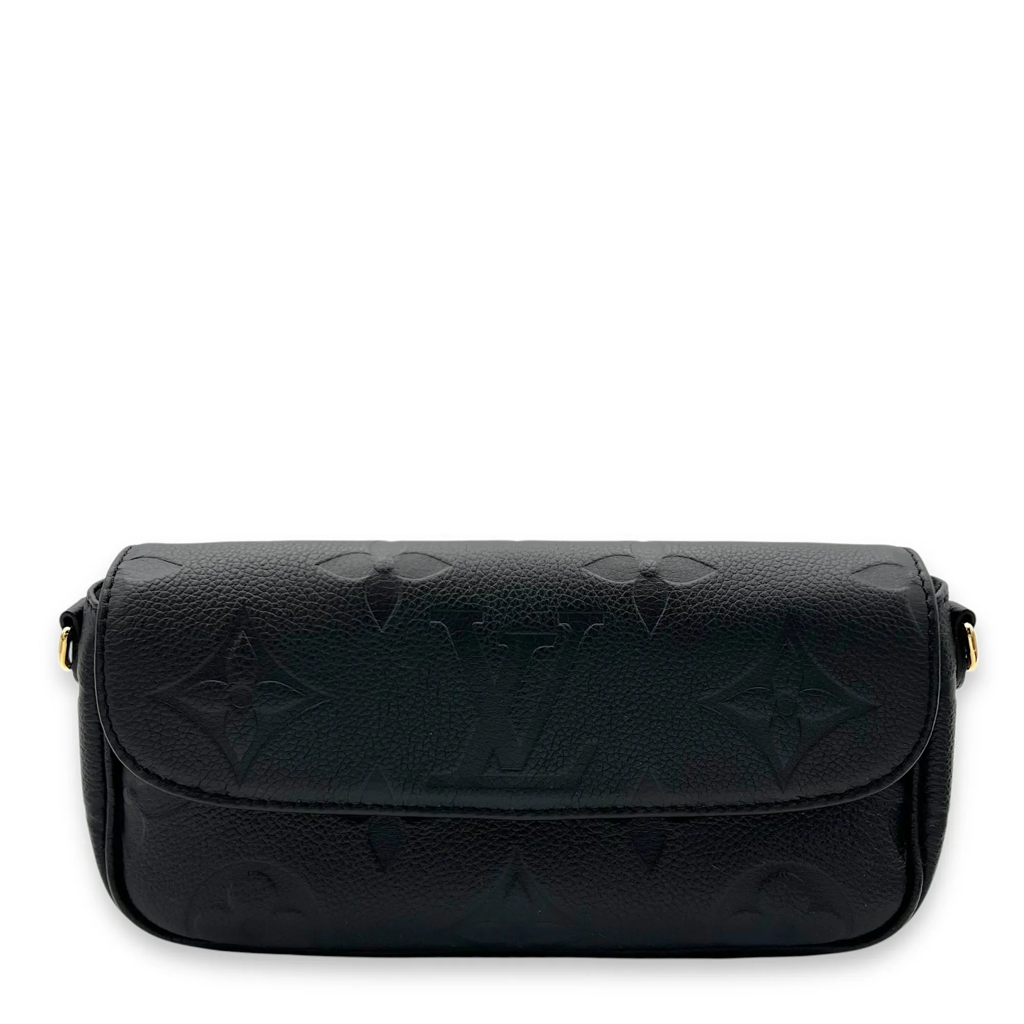 Ivy Crossbody Bag Black in Monogram Empreinte Leather, Gold hardware