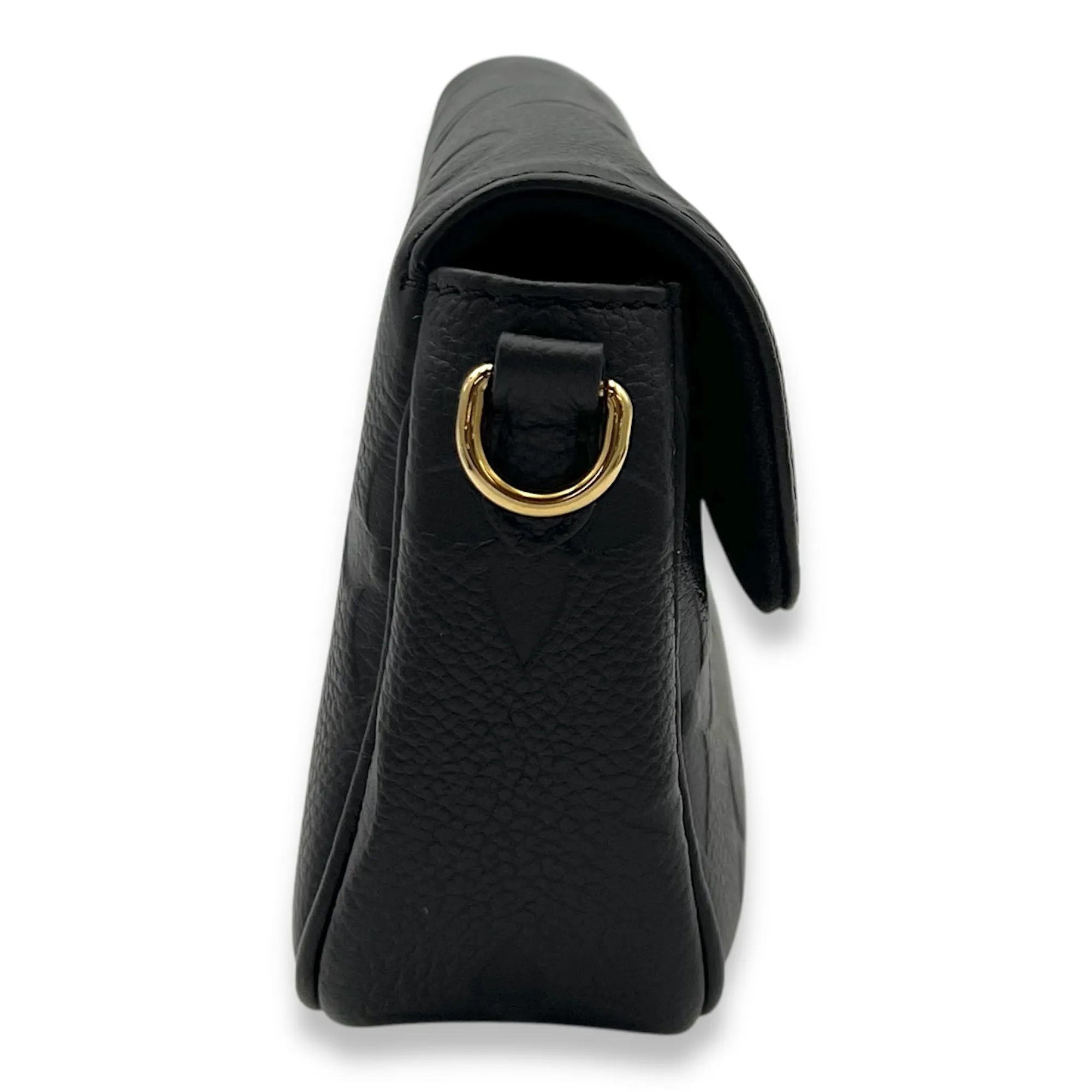 Ivy Crossbody Bag Black in Monogram Empreinte Leather, Gold hardware