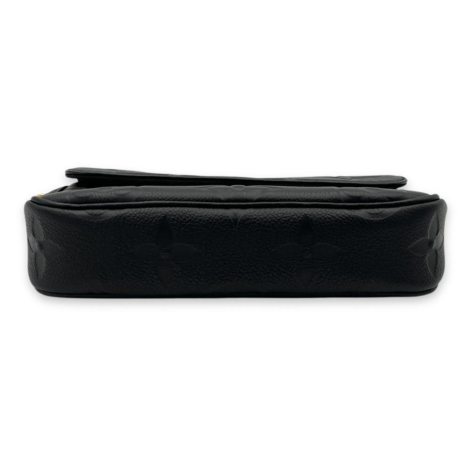 Ivy Crossbody Bag Black in Monogram Empreinte Leather, Gold hardware