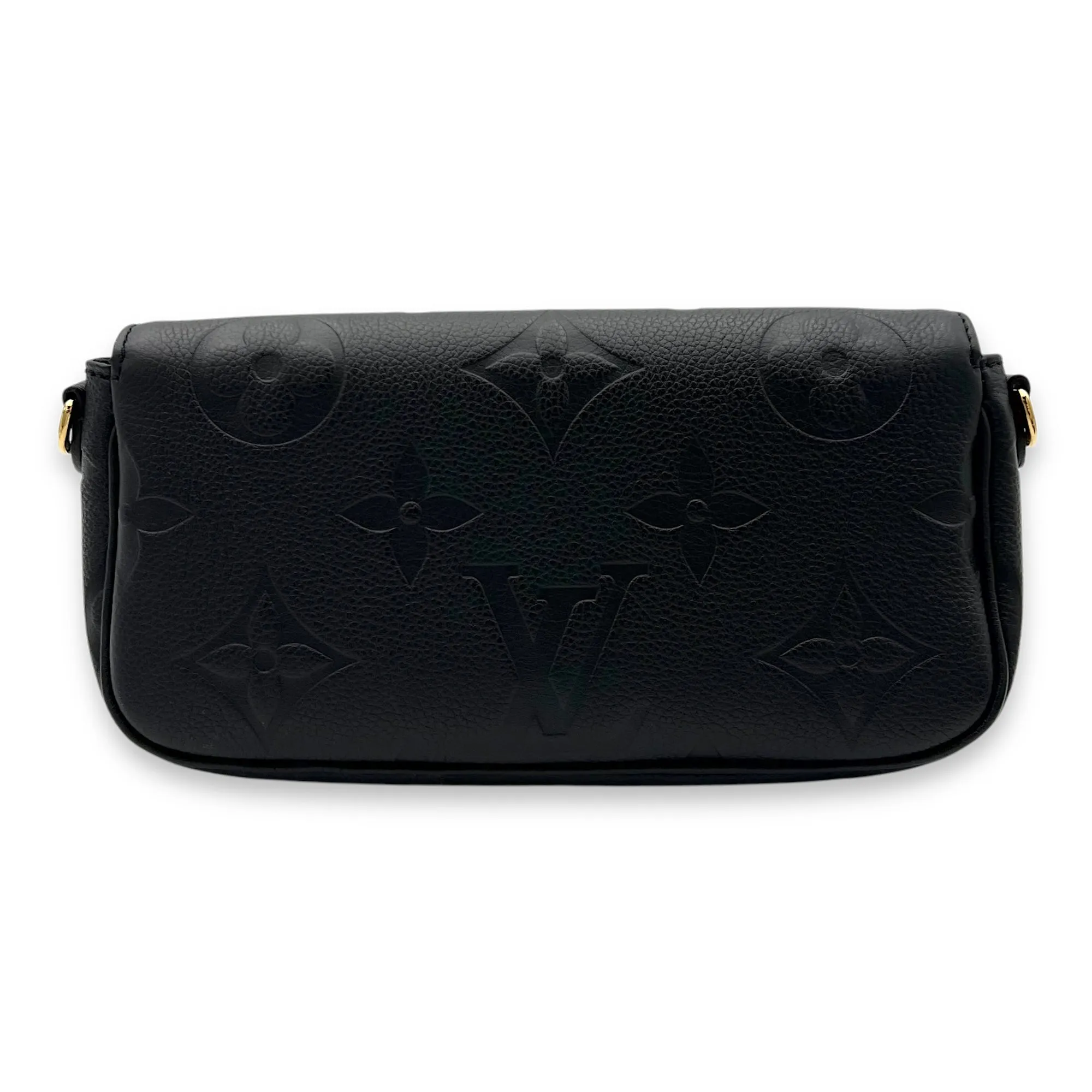 Ivy Crossbody Bag Black in Monogram Empreinte Leather, Gold hardware