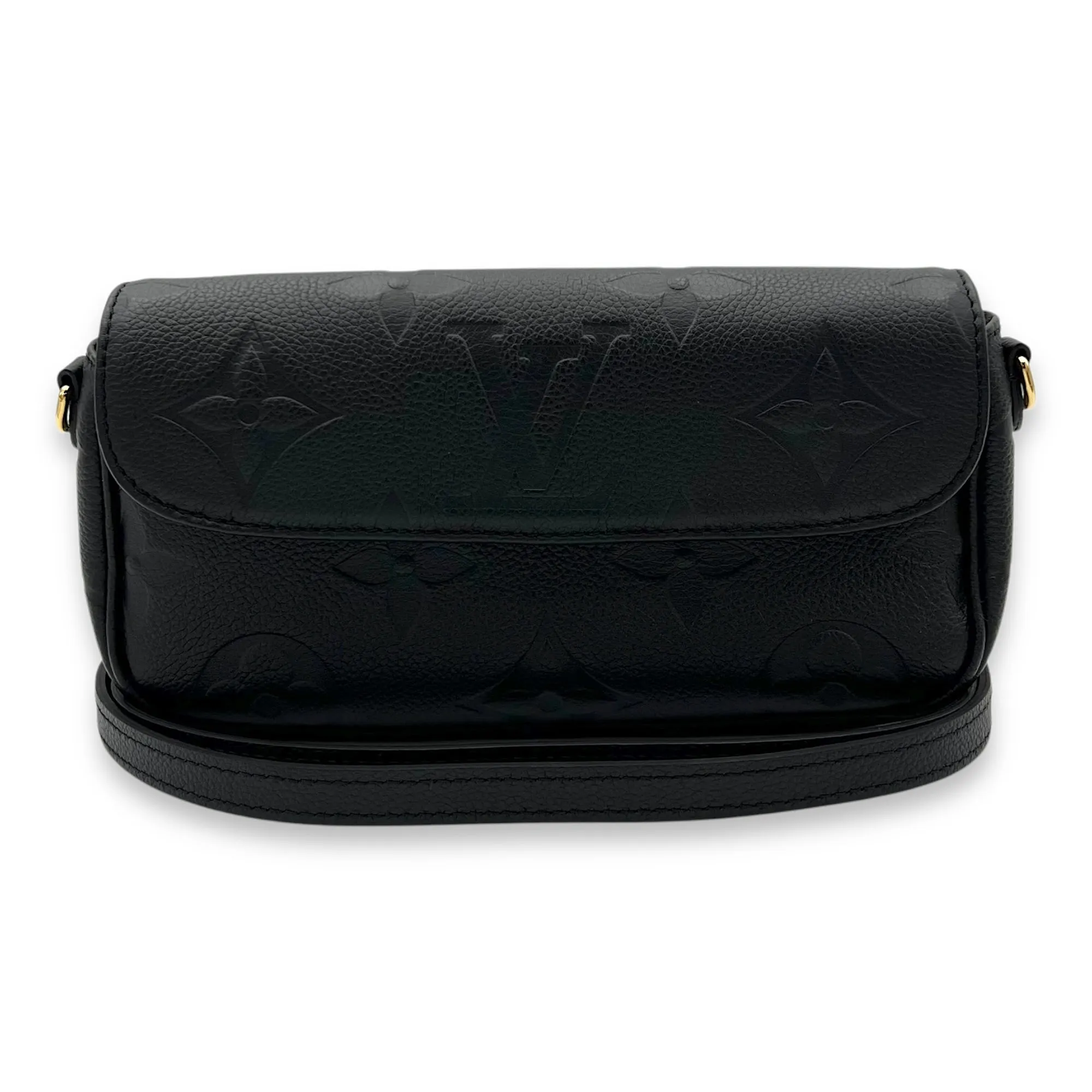 Ivy Crossbody Bag Black in Monogram Empreinte Leather, Gold hardware