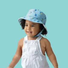 Kids UPF50  Patterned Sun Hat - Butterfly/Floral