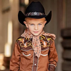 Kids Western Hat-Born to be Brave