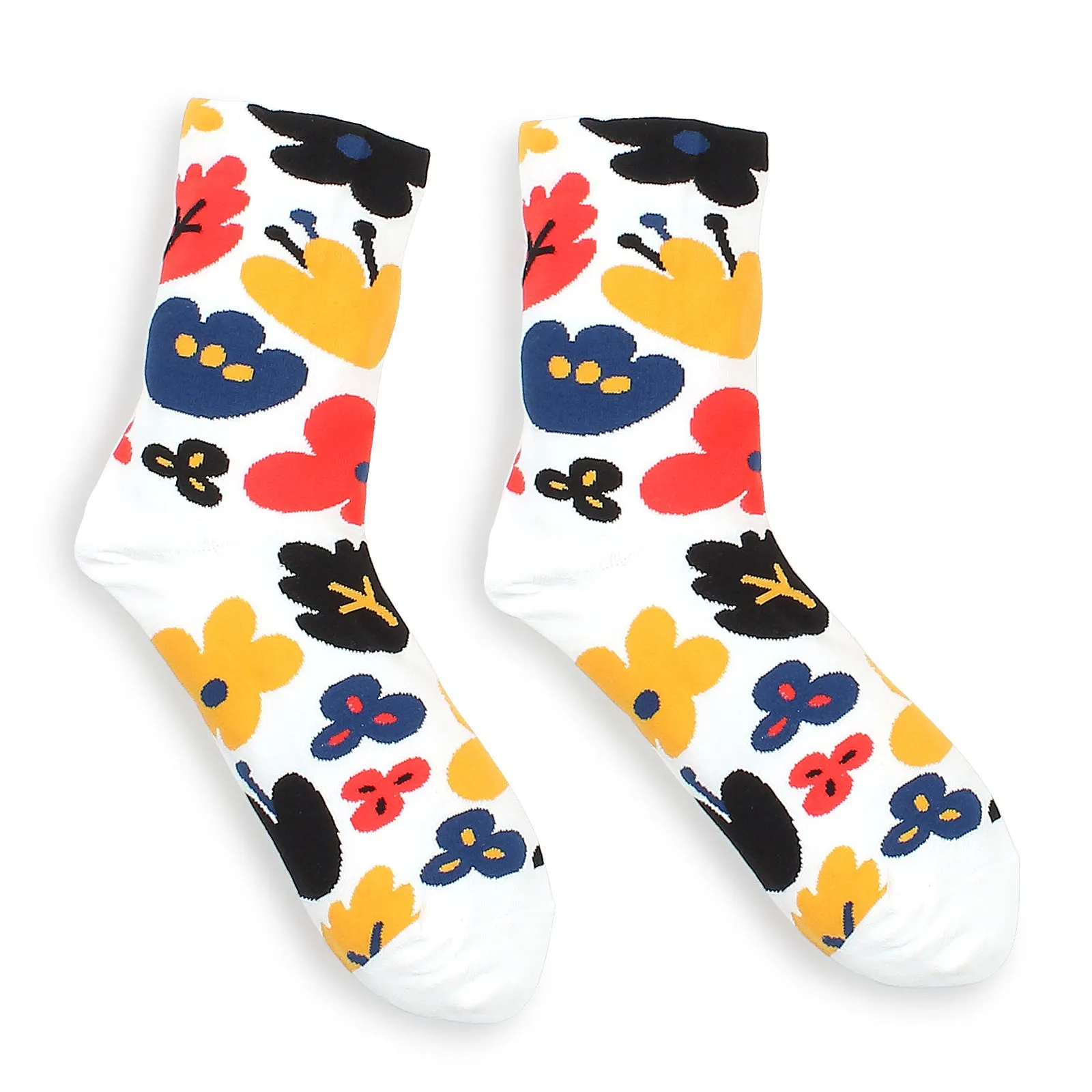 La Fleur French flower Socks (Crew 4 Pairs) vi 14